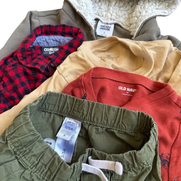 5T Toddler Boy Bundle Lot Set 17PC Long Sleeve Top Hoodie Sweatshirt - Picture 8 of 8